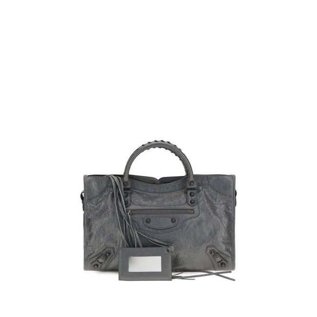 Balenciaga Gray Lambskin Shoulder Bag