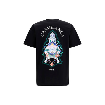 Casablanca Black Cotton T-Shirt