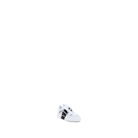 Valentino Garavani White Calf Leather Athletic Sneakers