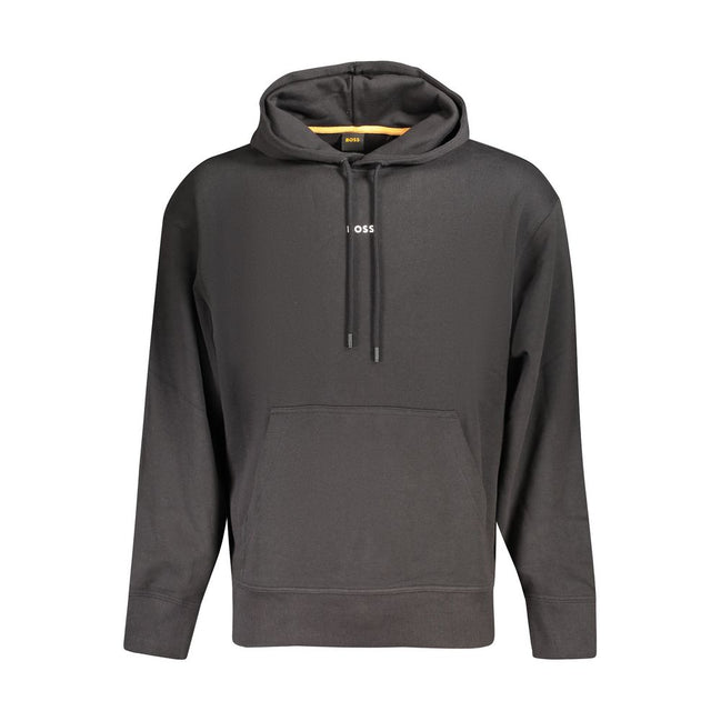 Hugo Boss Black Cotton Men's Hoodie