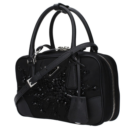 Prada Black Fabric Handbag