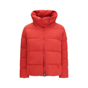 PINKO Red Nylon Full-Length Jacket