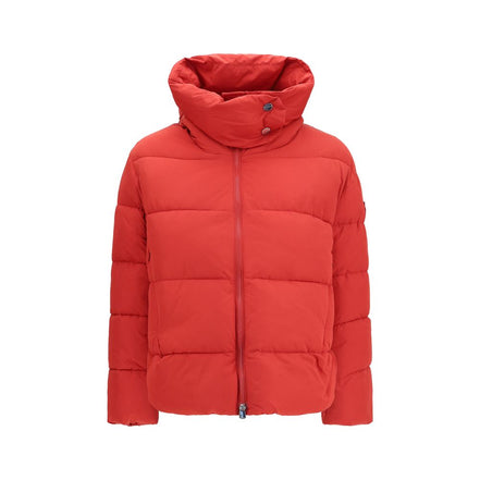 PINKO Red Nylon Full-Length Jacket