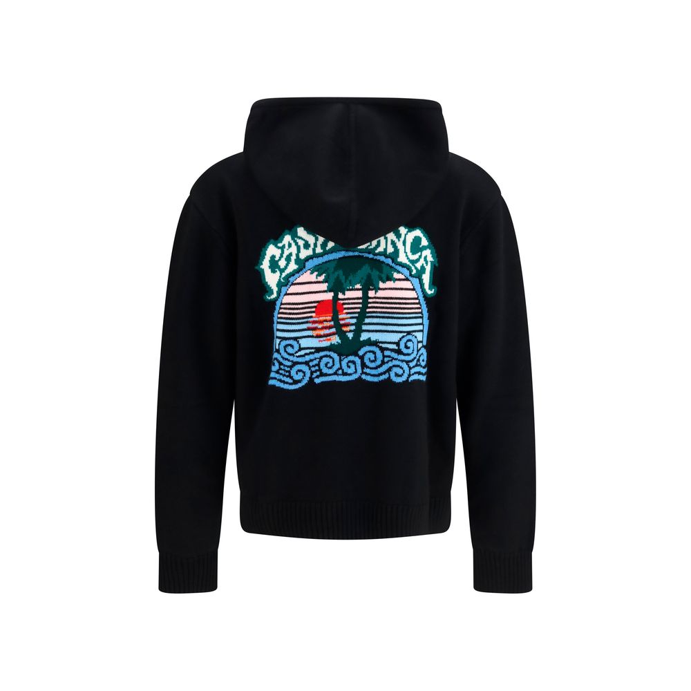 Casablanca Black Wool Sweatshirt