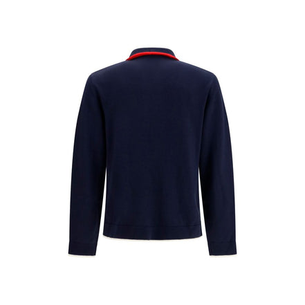 Casablanca Blue Wool Full-Length Jacket