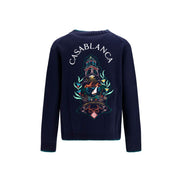 Casablanca Blue Wool Cardigan
