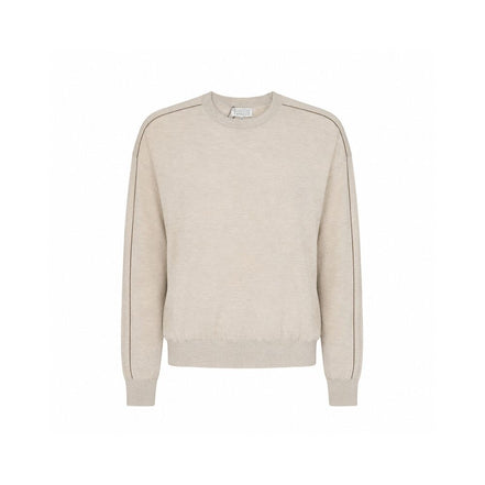 Brunello Cucinelli Beige Cashmere Sweatshirt