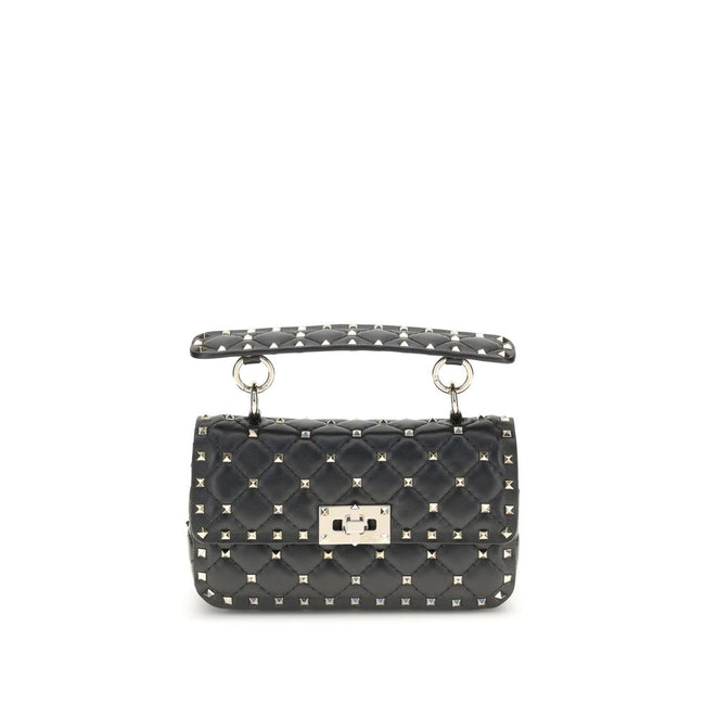 Valentino Garavani Black Lambskin Shoulder Bag