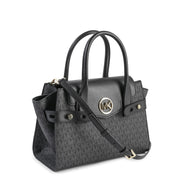 Michael Kors Black Pvc Satchel Bag