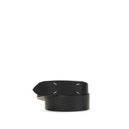 Maison Margiela Black Leather Regular Belt