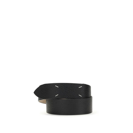 Maison Margiela Black Leather Regular Belt