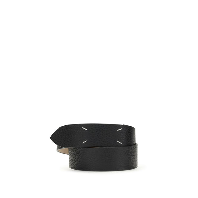Maison Margiela Black Leather Regular Belt