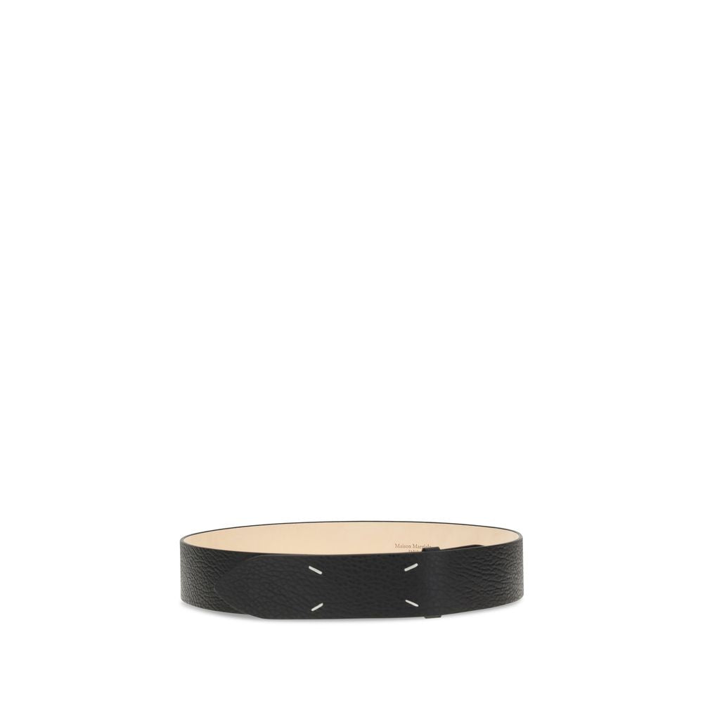 Maison Margiela Black Leather Regular Belt