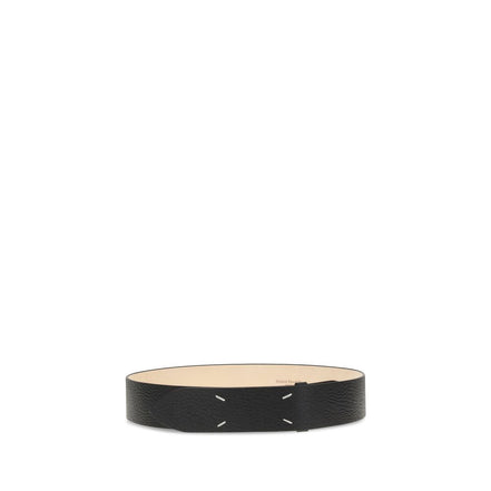Maison Margiela Black Leather Regular Belt