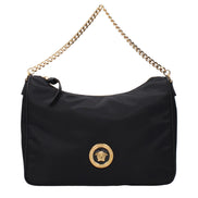 Versace Black Fabric Handbag