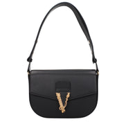 Versace Black Leather Crossbody Bag