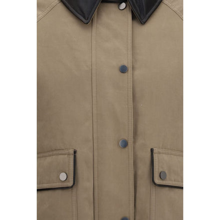 Brunello Cucinelli Beige Cotton Full-Length Jacket