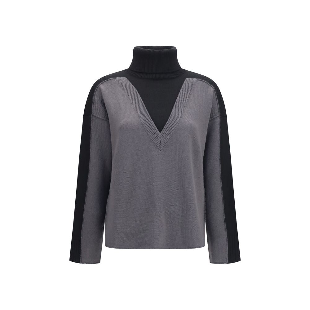 MM6 Black Wool Sweatshirt