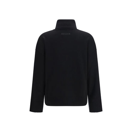 MM6 Black Wool Sweatshirt