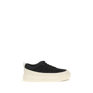 Moncler Black Leather Athletic Sneakers