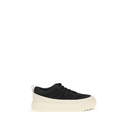 Moncler Black Leather Athletic Sneakers