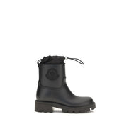 Moncler Black Pvc Rain Boots