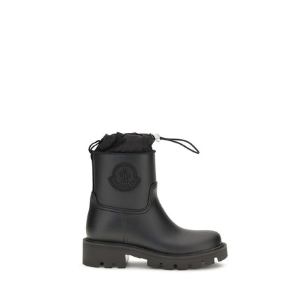 Moncler Black Pvc Rain Boots