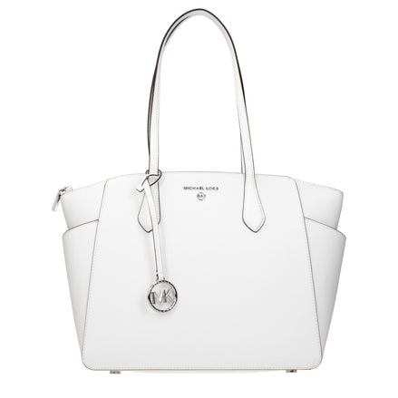 Michael Kors White Leather Shoulder Bag