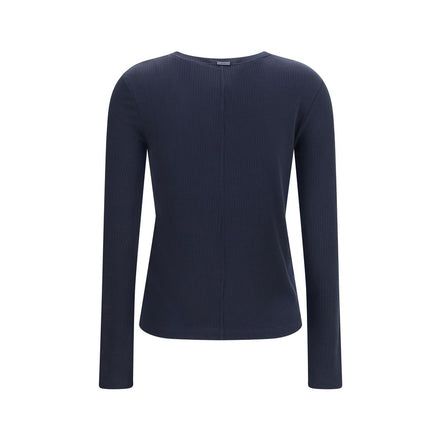Max Mara Blue Lyocell Sweatshirt