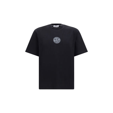 Stone Island Black Cotton T-Shirt