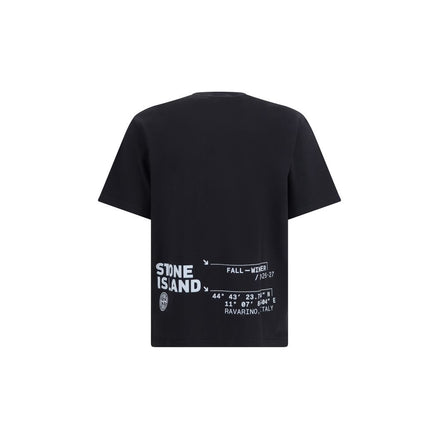 Stone Island Black Cotton T-Shirt