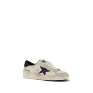Golden Goose Beige Calf Leather Athletic Sneakers