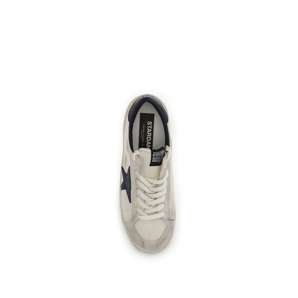 Golden Goose Beige Calf Leather Athletic Sneakers