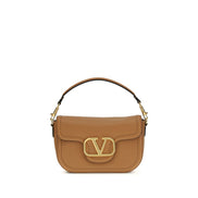 Valentino Garavani Beige Calf Leather Shoulder Bag