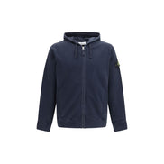 Stone Island Blue Cotton Sweatshirt