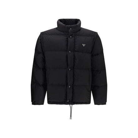 Prada Black Goose Down Full-Length Jacket