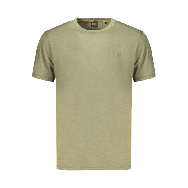 Hugo Boss Green Cotton Men's T-Shirt