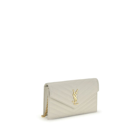 Saint Laurent Beige Leather Shoulder Bag