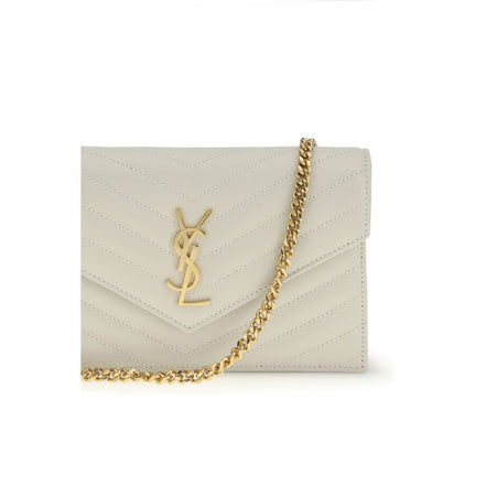 Saint Laurent Beige Leather Shoulder Bag