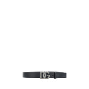 Dolce & Gabbana Black Calf Leather Regular Belt