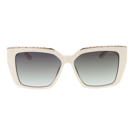Guess White Plastic Sunglasses