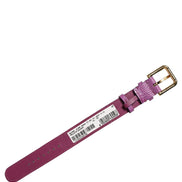 Dolce & Gabbana Purple Textured Leather Gold Buckle Belt Strap Bracelet