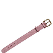 Dolce & Gabbana Pink Embossed Leather Gold Buckle Belt Strap Bracelet