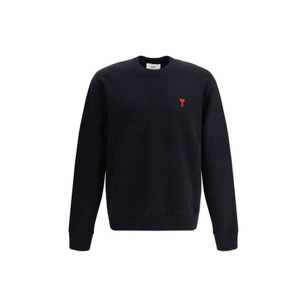 Ami Paris Black Cotton Sweatshirt