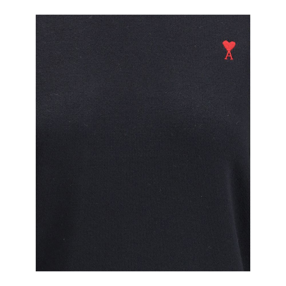 Ami Paris Black Wool Sweatshirt
