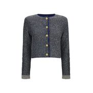 Balmain Blue Polyamide Cardigan