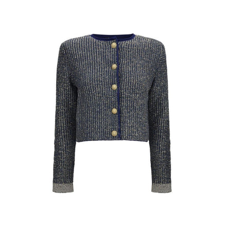 Balmain Blue Polyamide Cardigan