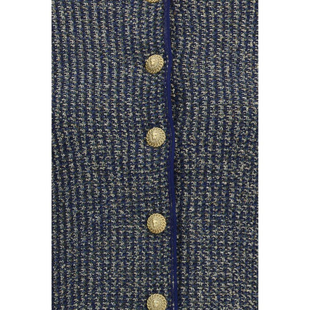Balmain Blue Polyamide Cardigan