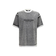 Balenciaga Gray Cotton T-Shirt