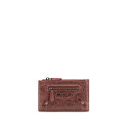 Balenciaga Bordeaux Lambskin Wallet